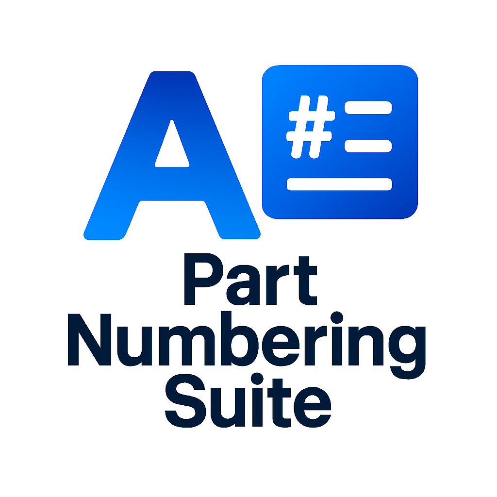 ArpaFlow Part Numbering tools for automated part ID generation and structured design workflows
